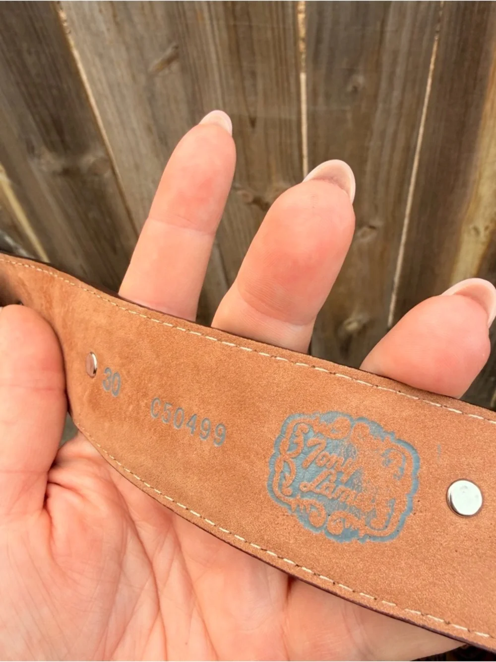 Tony Lama Leather Belt With Bling Size 30
